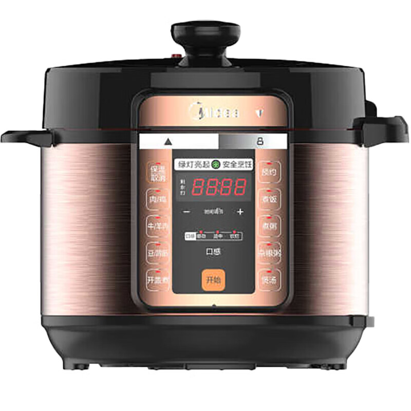 美的(Midea)电压力锅 双内胆 定时预约 底盘加热 一键排气 MY-CS5018P/个(LX)