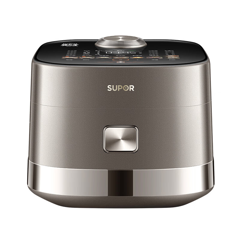 苏泊尔(SUPOR)电饭煲4L大容量蒸汽远红外IH加热智能彩屏蒸汽补炊24小时预约家用电饭锅SF40Q11 钛金 4L