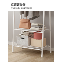 古达衣帽架落地家用卧室挂衣架子室内简易衣服收纳置物架ins风晾衣架