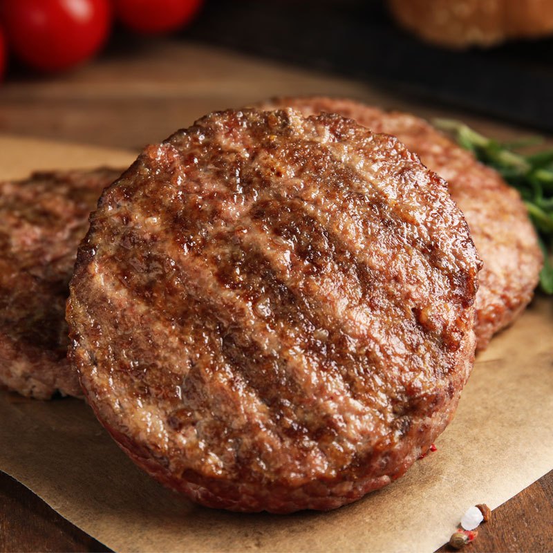 m9和牛安格斯汉堡牛肉饼100g*10片无添加谷饲牛肉儿童牛排肉饼汉堡肉