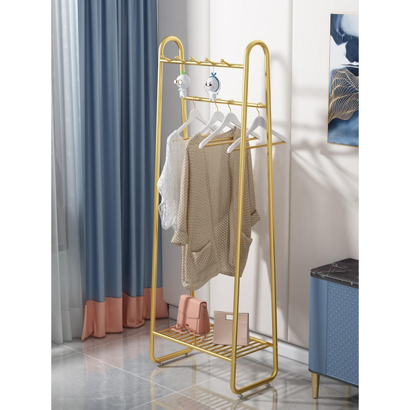 轻奢挂衣架落地卧室简易衣架家用北欧挂衣服架子简约现代衣帽架_9_740高清大图