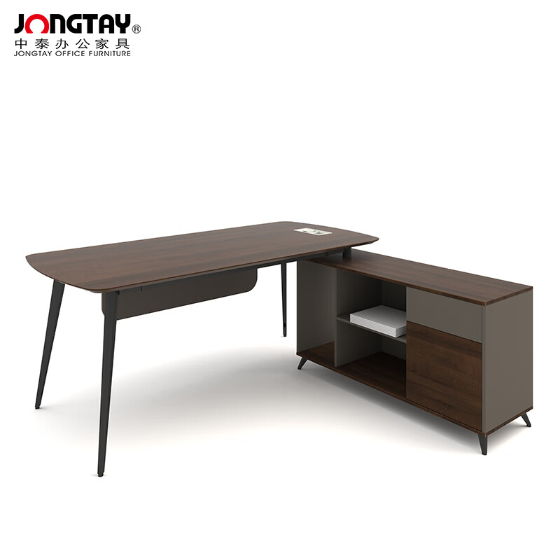 中泰(jongtay)现代办公桌老板经理主管桌1.6米班桌板式办公家具 J-JFBG160