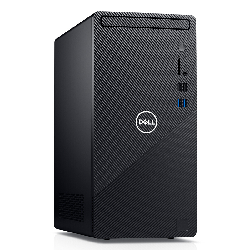 戴尔(DELL)Ins 3880-R13N8B台式电脑酷睿™i3高性能家用办公商务高效学习 灵越台式机电脑主机(i3-10100 8GB内存 256G SSD+1TB机械硬盘)
