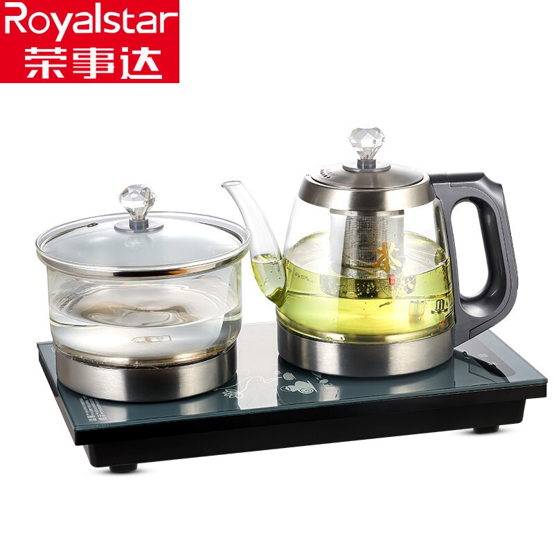 荣事达(Royalstar)电水壶智能全自动上水电热水壶底部涌泉式上水玻璃烧水壶电茶炉开水壶保温底部可嵌入茶盘电茶壶