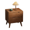 攸形木质床头柜44*40*49.5cm个