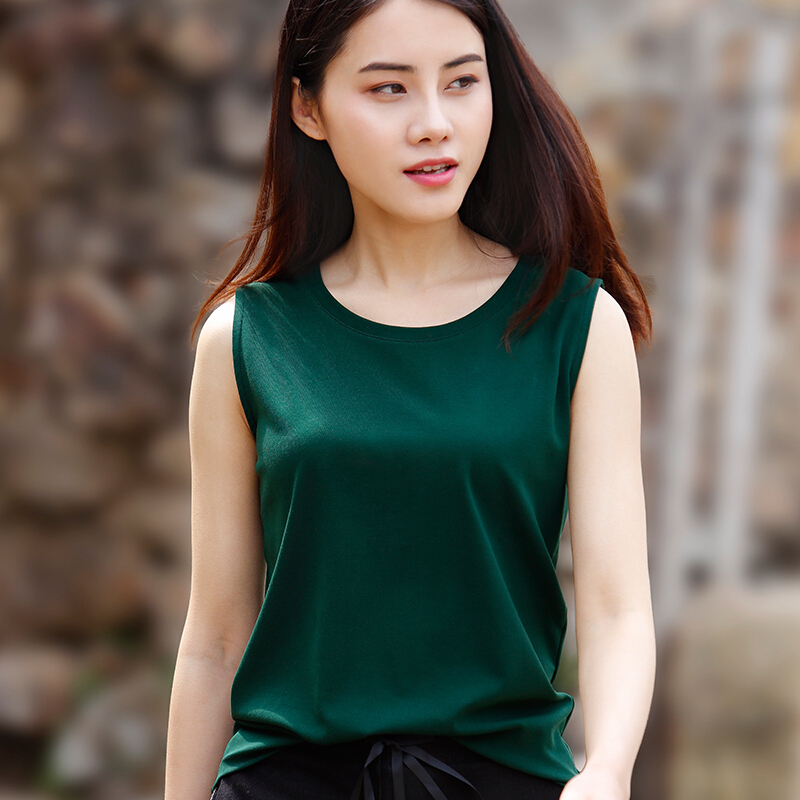 无袖运动t恤女百搭宽松外穿原宿坎肩跨栏背心存棉女士夏季打底衫