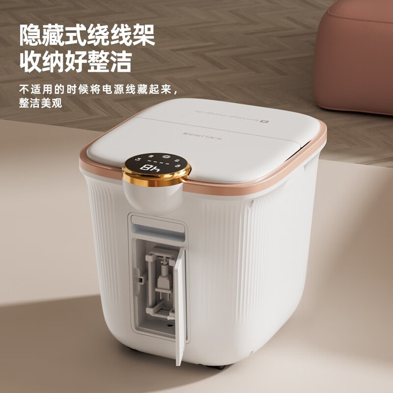 凯诗捷(KASJ)泡脚桶足浴盆全自动气囊按摩洗脚盆电动加热泡脚盆洗脚桶K3(粉色)高清大图