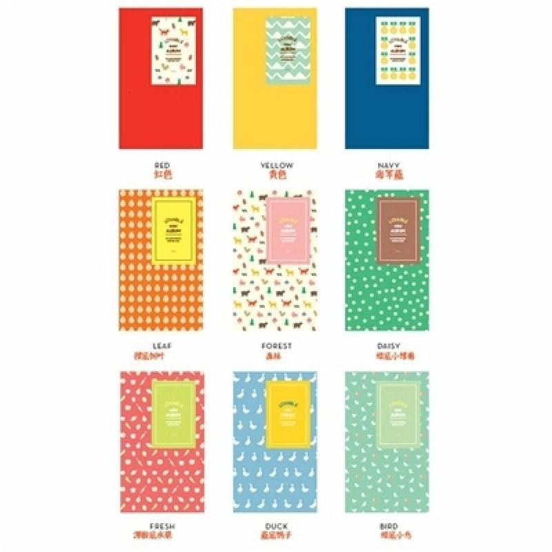 宝利来打印机 插页相册 拍立得白边相纸专用mini相册 84张 三维工匠 黄色高清大图