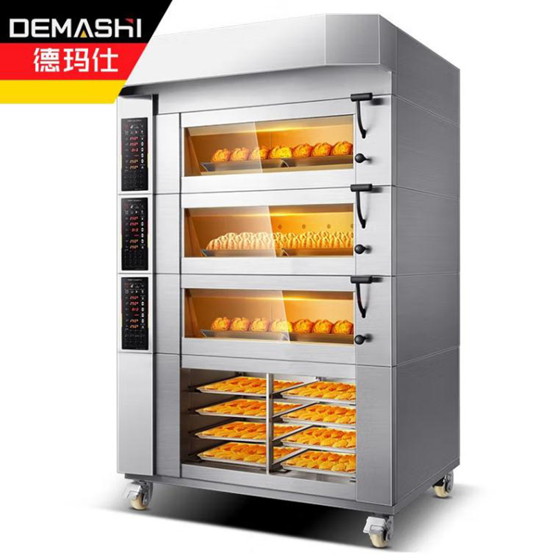 德玛仕(DEMASHI) 大型烘焙烤箱商用 披萨面包蛋糕披萨烤箱 商用电烤箱 三层六盘DKX-306D