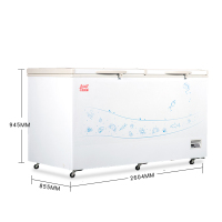 白雪(Baixue) BD/C-1026FD 1026升商超专用 冷柜 宽箱体大冷柜冷藏冷冻转换型 冰柜
