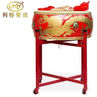 利特莱依 18寸牛皮鼓扁鼓龙鼓战鼓+鼓架