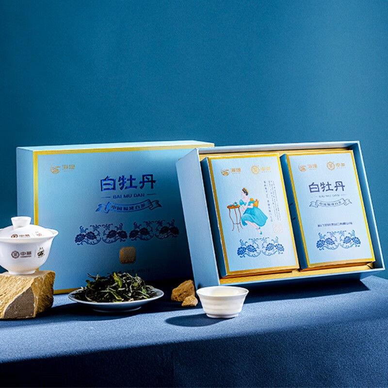 中茶海堤传奇系列-白牡丹 礼盒 96g高清大图