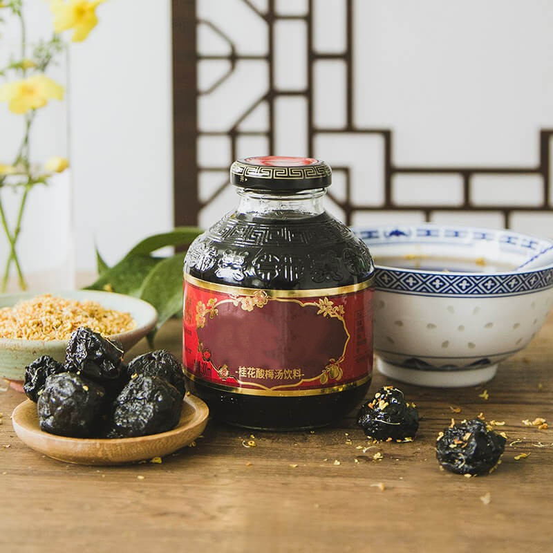 信远斋酸梅汤玻璃瓶装300ml12瓶