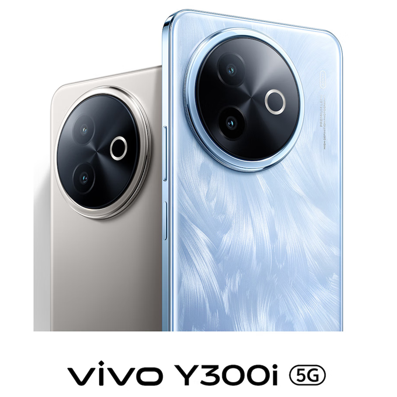 [全新]vivo Y300i 雾凇蓝 12GB+256GB 第二代骁龙4 5G芯 6500mAh电池 44W充电 5000万高清影像 5G 手机高清大图