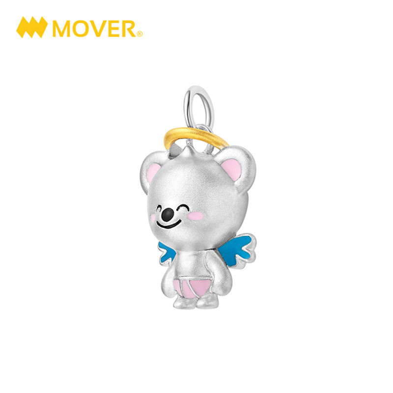 《奇萌泰迪》正版授权 Mover魔吻 奇萌泰迪纯真系列天使宝宝银吊坠