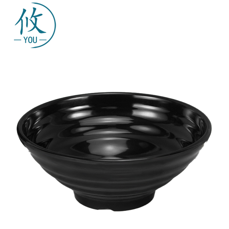 攸 中号黑色塑料碗 215*86*10mm 个高清大图