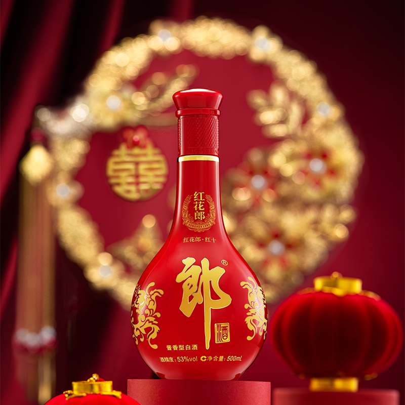[郎酒旗舰店]郎 红花郎10 53度酱香型白酒500ml*6
