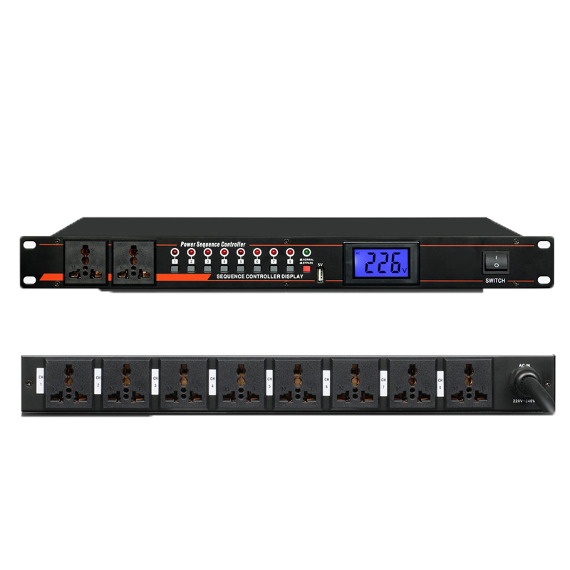 XIRCOM(捷讯)XC-S226(8+2路电源时序器)牛皮盒包装(黑色)高清大图