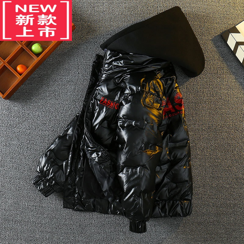 可莉允男童棉服冬装2022新款儿童装中大童羽绒棉衣免洗男孩加厚冬季外套