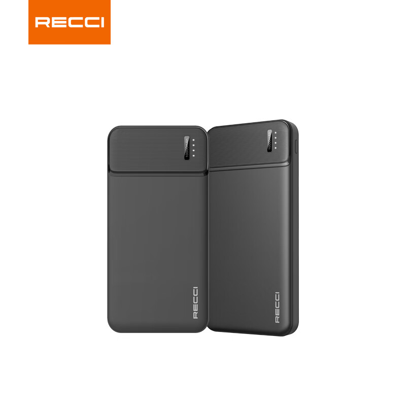 锐思RECCI充电宝一万毫安支持USB口Type-C输入输出两万毫安多口兼容 10000毫安 RPB-N16C黑色高清大图