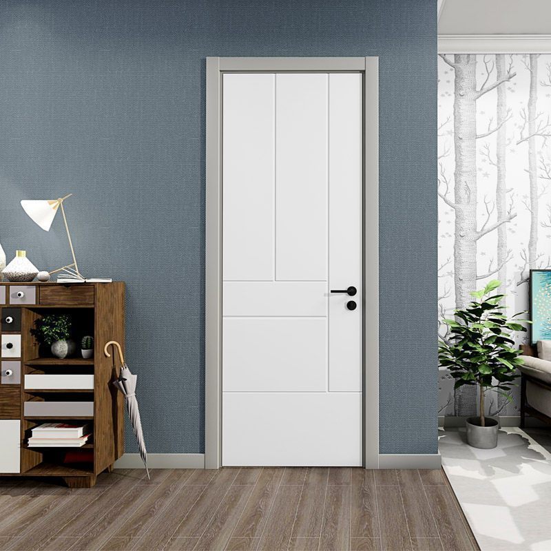 尼木门房间门套装门室内门单开门新时尚烤漆卧室门定制米白色白色哑光
