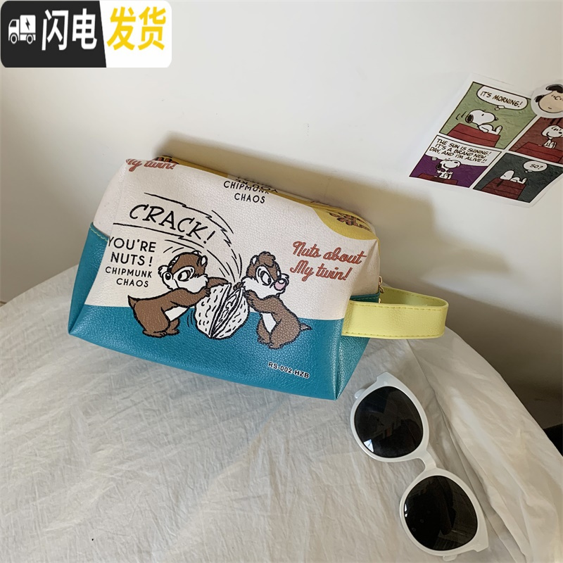 三维工匠旅行化妆包ins风便携网红超火大容量女可爱化妆品盒收纳袋洗漱包收纳包高清大图