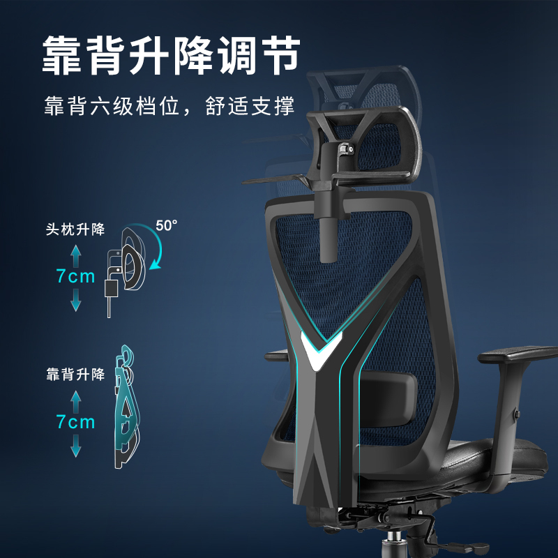 NOEL成年人护腰办公椅 人体工学办公椅Mike-PU两色可选