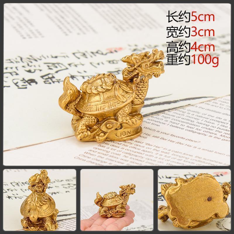 美帮汇龙龟摆件 铜龙头龟摆件龙龟帽母子龙龟八卦龙龟家居高清大图