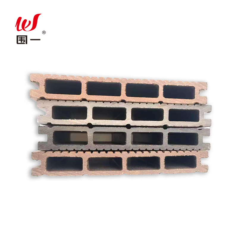 围一 塑木地板 条纹方孔HK-4000MM 平方米高清大图