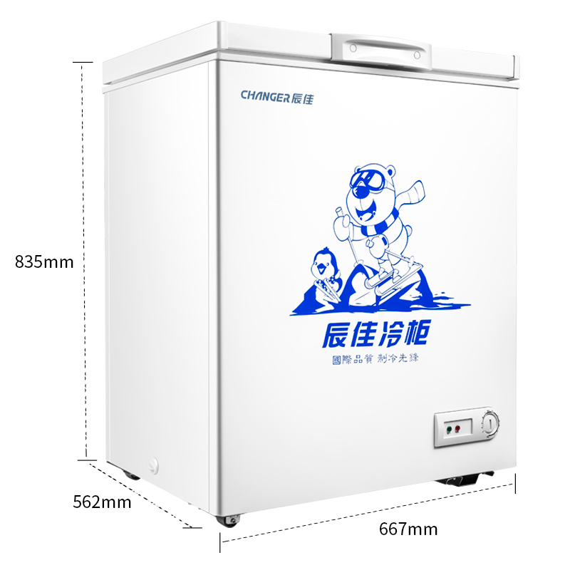 辰佳 (Changer)BC/BD(W)-141 141升家用小冰柜冷藏冷冻转换小型冷柜 白色