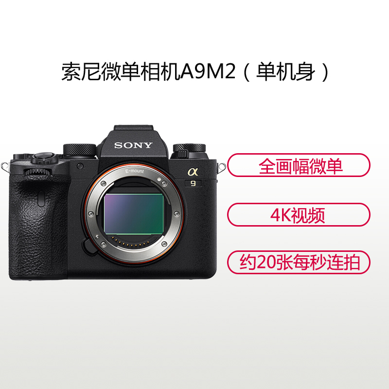 索尼(SONY)ILCE A9M2(24-105mm F4)数码微单相机 单镜头套装 约2420万像素