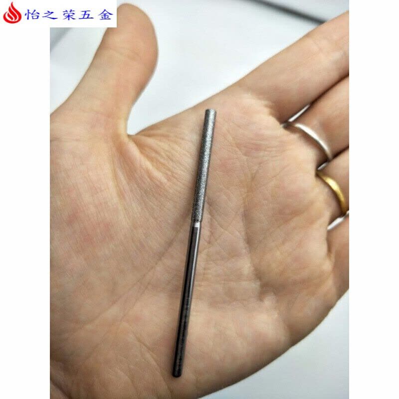 加长打磨头 金刚砂 玉石打孔钻头 打孔针 钻石磨棒 模具打磨修边 加长磨针圆柱平头60根(送盒)图片