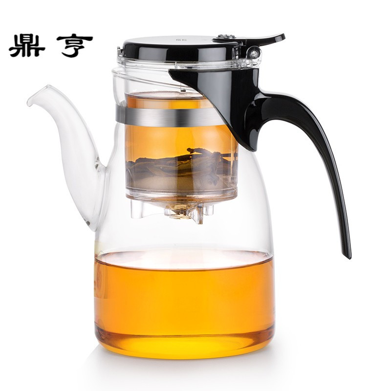 鼎亨飘逸杯耐高温玻璃泡茶壶过滤花茶壶大容量冲茶器茶具套装家用