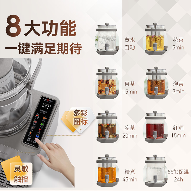 金灶HT-828龙头养生壶家用多功能烧水壶2026新款大容量花茶煮茶壶高清大图