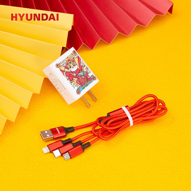HYUNDAI YT2204 智能旅充数据线套装高清大图