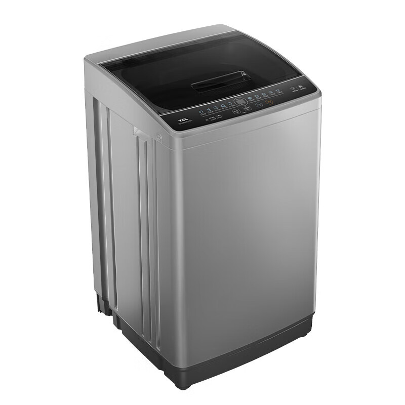 TCL TB-V80SYQ 8公斤 定频 全自动波轮 二级能效 洗衣机 (计价单位:台) 云岩灰 洗衣高清大图