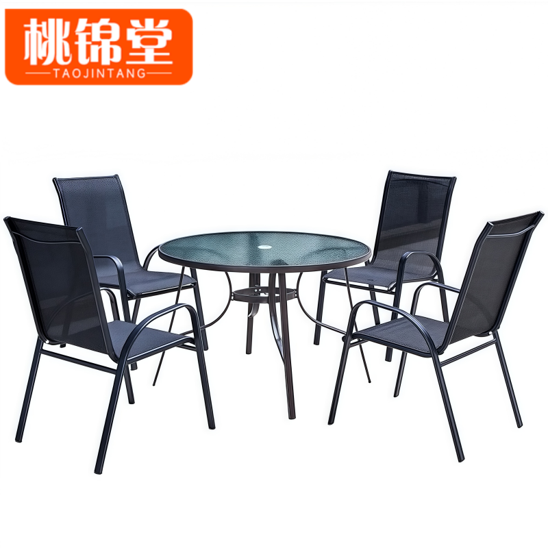 桃锦堂桌椅组合105cm套