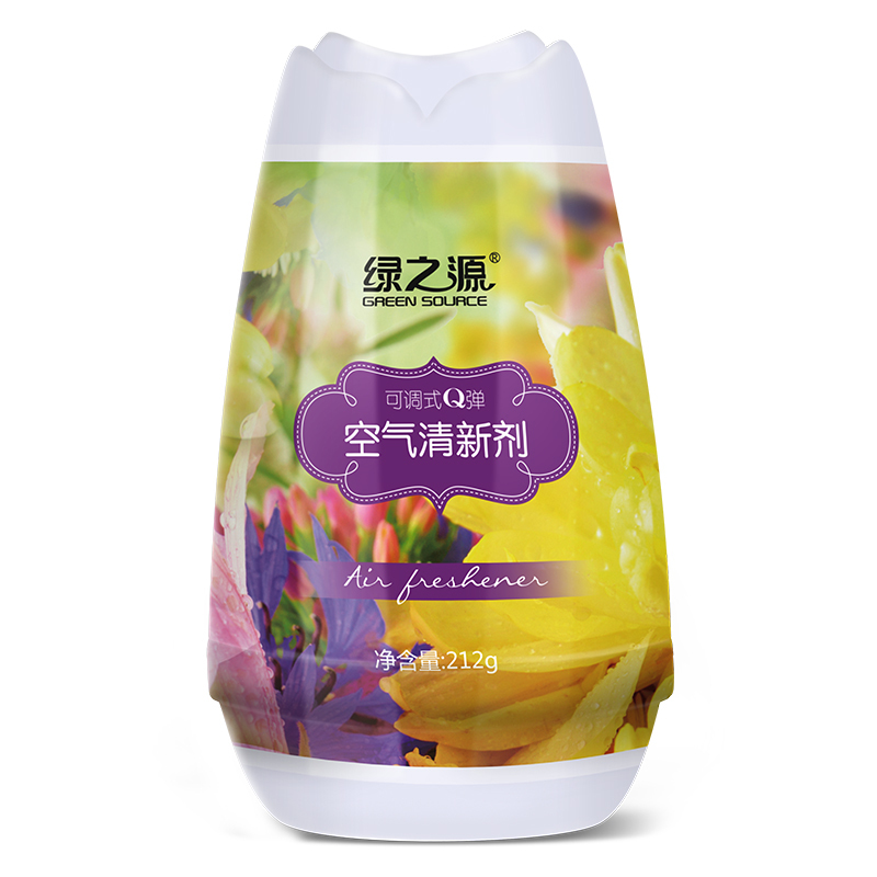 绿之源 可调式除甲醛除味空气清新剂212g*2瓶 卧室车内卫生间厕所除臭固体芳香剂除甲醛去除异味剂Z-1469