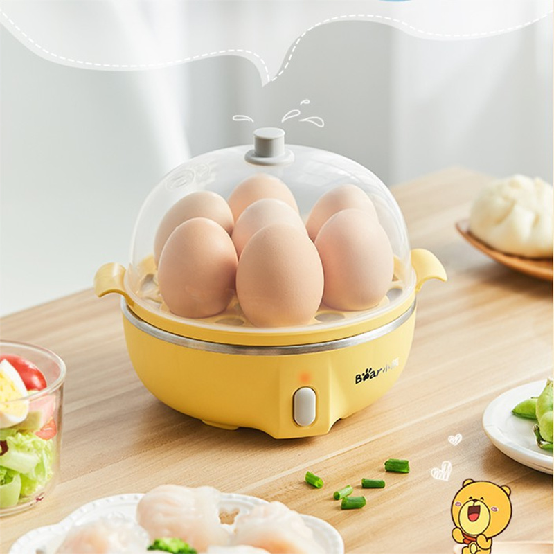 小熊(Bear)煮蛋器蒸蛋器单层家用多功能迷你早餐神器鸡蛋羹蒸鸡蛋器蒸蛋机炖蛋器蒸蛋锅便携式电蒸锅 单层