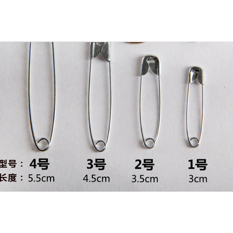 企购优品老式简易金属别针3号 整盒 500枚