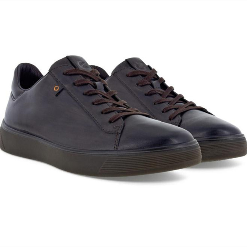 官方正品 ecco爱步男鞋 2021秋季新款百搭休闲牛皮板鞋 街头趣闯plus