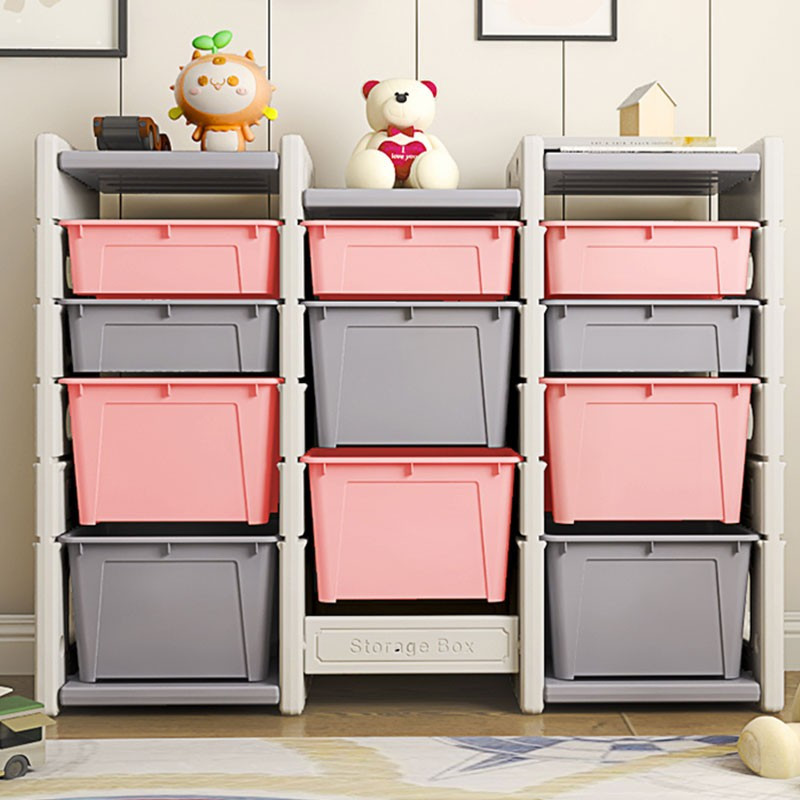 儿童玩具收纳架盒收纳柜子宝宝多层分类归纳整理架置物箱书架收纳柜