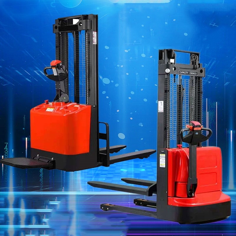 电动升降叉车古达2吨1小型搬运堆高车 半电动液压升高装卸车电瓶铲车