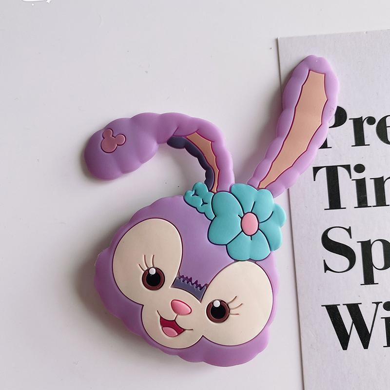 火豹卡通可爱气囊手机支架动物史黛拉兔泰迪狗狗少女硅胶防摔桌面支架 史黛拉兔手机座