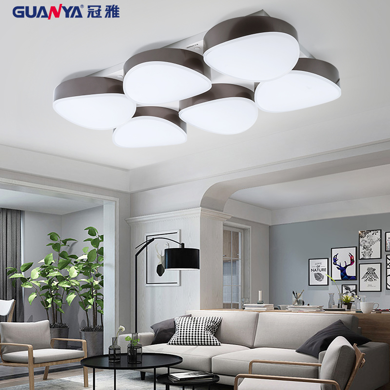 冠雅(GUANYA)冠雅简约现代客厅灯led吸顶灯北欧卧室节能灯家用个性创意房间灯照射面积20其他