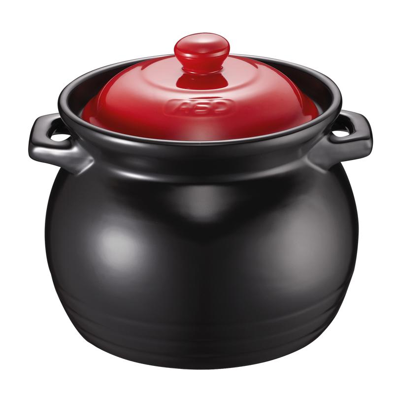 爱仕达(ASD)聚味系列陶瓷煲4.6L 家用煲汤砂锅大煲仔炖锅熬药瓦罐耐热陶瓷 燃气明火专用耐高温砂煲JLF46CP高清大图