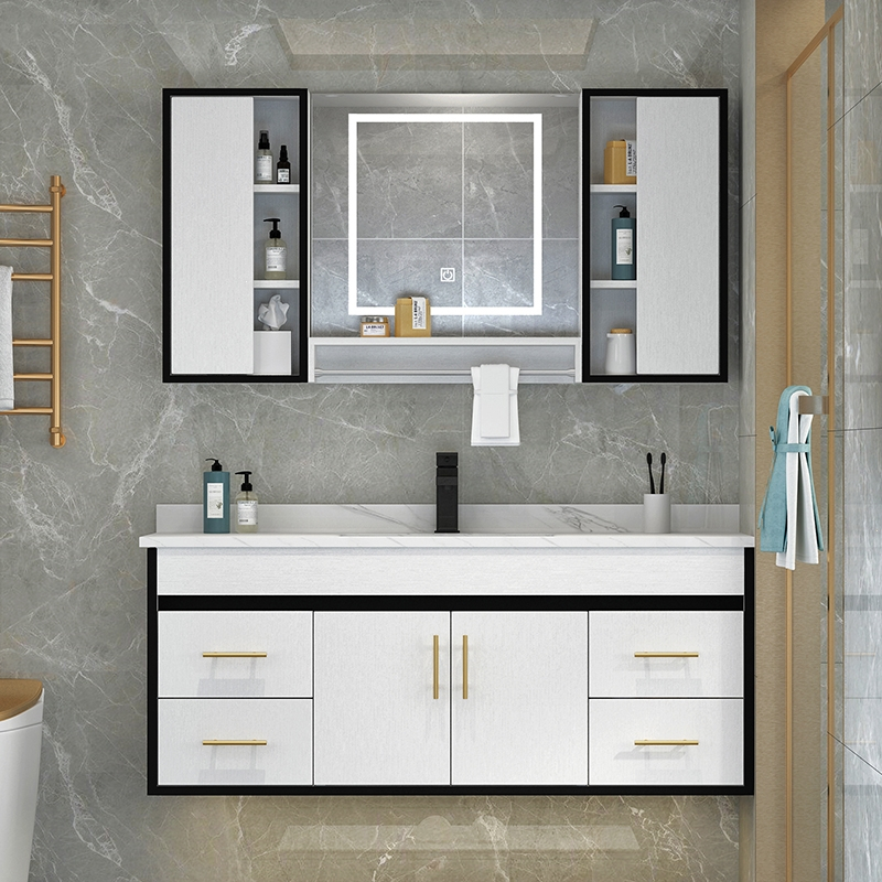 古达浴室柜组合岩板盆智能镜卫浴柜吊柜面盆柜洗手台盆柜洗漱台卫生间