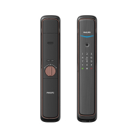 飞利浦(PHILIPS)DDL705E 智能锁全自动指纹锁家用推拉密码锁 APP远程智控防盗门电子锁 红古铜