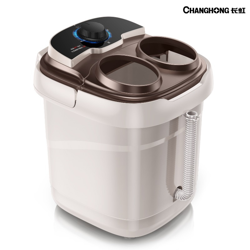 长虹(CHANGHONG)足浴盆脚动按摩加热家用小型泡脚高深桶恒温洗脚机神器