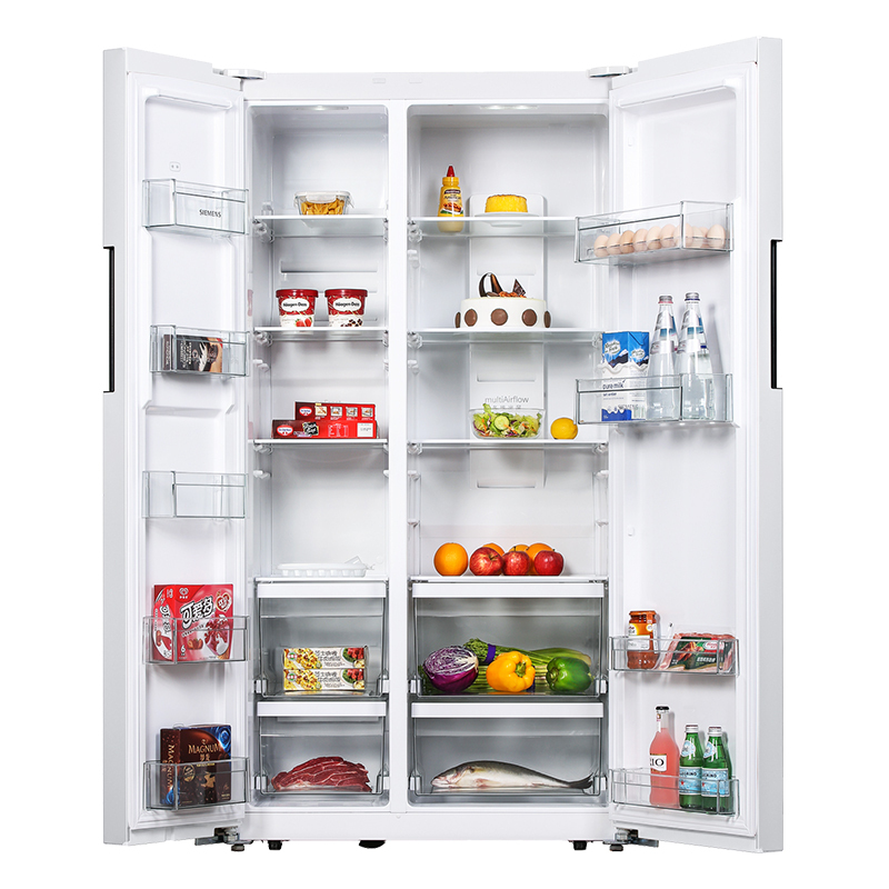 西门子(SIEMENS) KA92NV02TI 610升 变频风冷无霜 独立双循环 LED显示 对开门冰箱(白色)